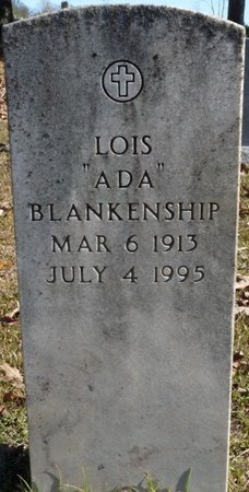 BLANKENSHIP, LOIS "ADA" - Colbert County, Alabama | LOIS "ADA" BLANKENSHIP - Alabama Gravestone Photos