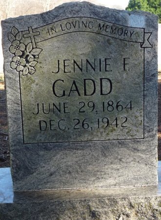 GADD, JENNIE FRANKLIN - Colbert County, Alabama | JENNIE FRANKLIN GADD - Alabama Gravestone Photos