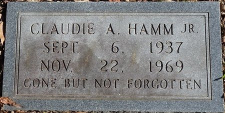 HAMM JR., CLAUDIE A - Colbert County, Alabama | CLAUDIE A HAMM JR. - Alabama Gravestone Photos