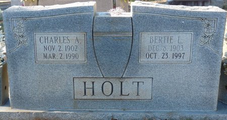 HOLT, CHARLES A - Colbert County, Alabama | CHARLES A HOLT - Alabama Gravestone Photos
