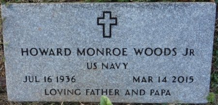 WOODS, JR (VETERAN), HOWARD MONROE (NEW) - Colbert County, Alabama | HOWARD MONROE (NEW) WOODS, JR (VETERAN) - Alabama Gravestone Photos