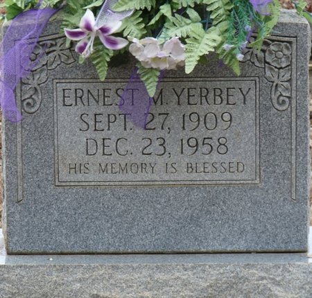 YERBEY, ERNEST M - Colbert County, Alabama | ERNEST M YERBEY - Alabama Gravestone Photos