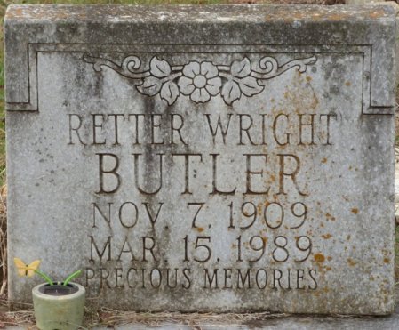 BUTLER, RETTER WRIGHT - Lauderdale County, Alabama | RETTER WRIGHT BUTLER - Alabama Gravestone Photos