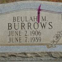 Beulah M BURROWS