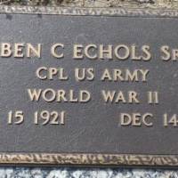 Ben Chasten (NEW) ECHOLS, SR (VETERAN WWII)