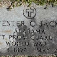 Sylvester Clarence "Pete" (Done) JACKSON (VETERAN WWI)