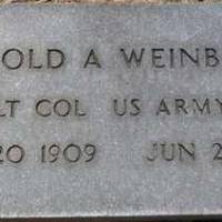 Harold Alexander (NEW) WEINBAUM SR (VETERAN)